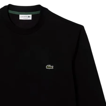 Sweat shirt homme Lacoste Noir Logo croco original