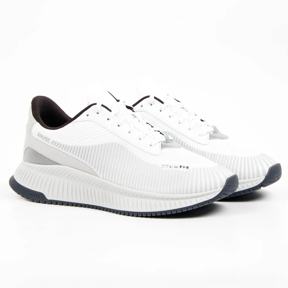 Boss Basket train tricolore Homme Blanc