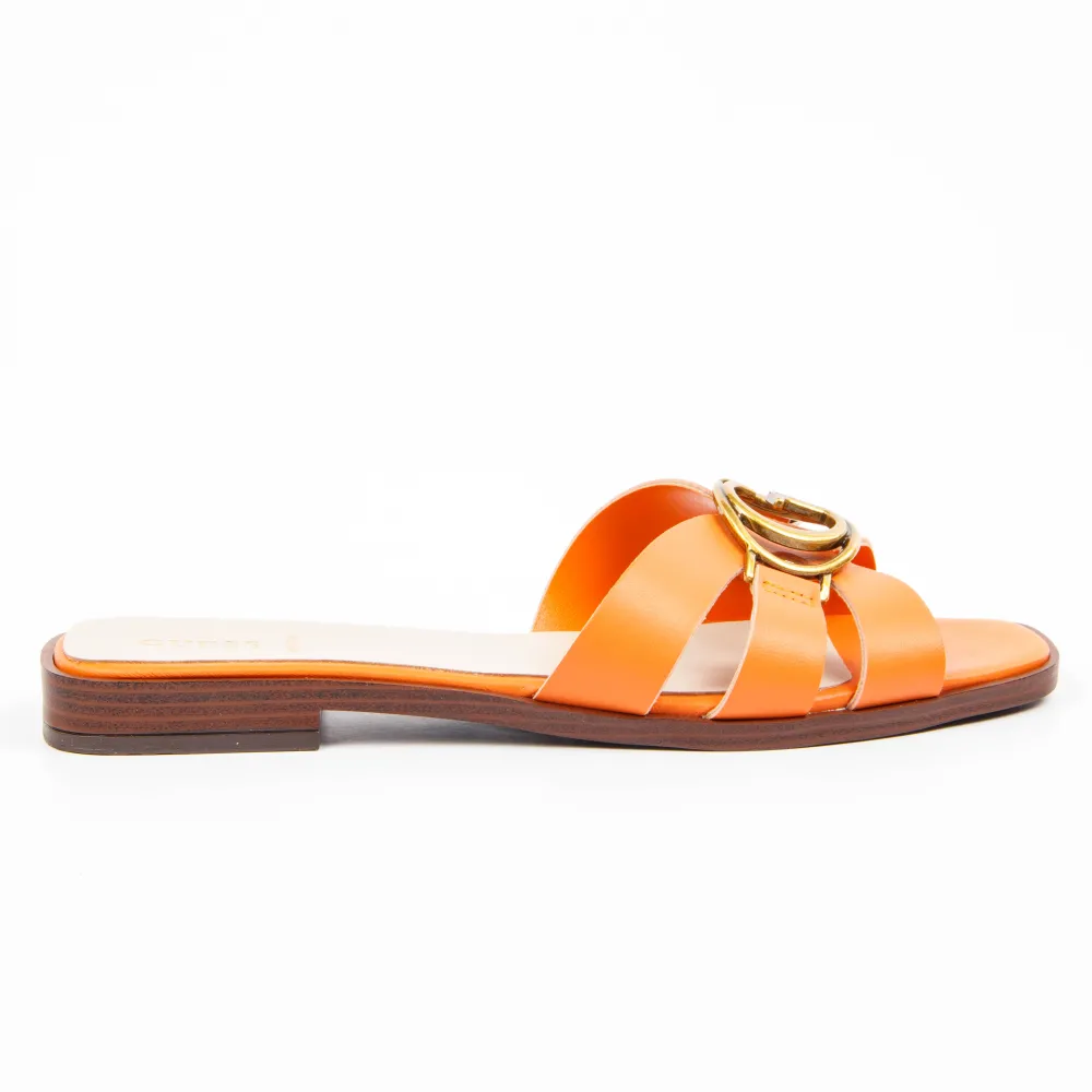 Claquette femme Guess Symo Orange ZESHOES