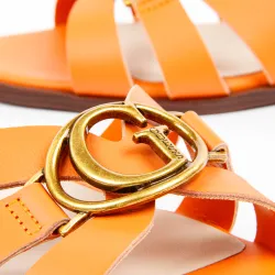 Claquette femme Guess Symo Orange - ZESHOES