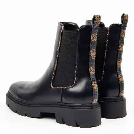 Boots femme Guess Noir 4g classic