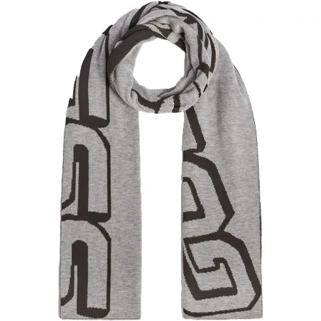 Echarpe homme Guess Gris All over logo jacquard