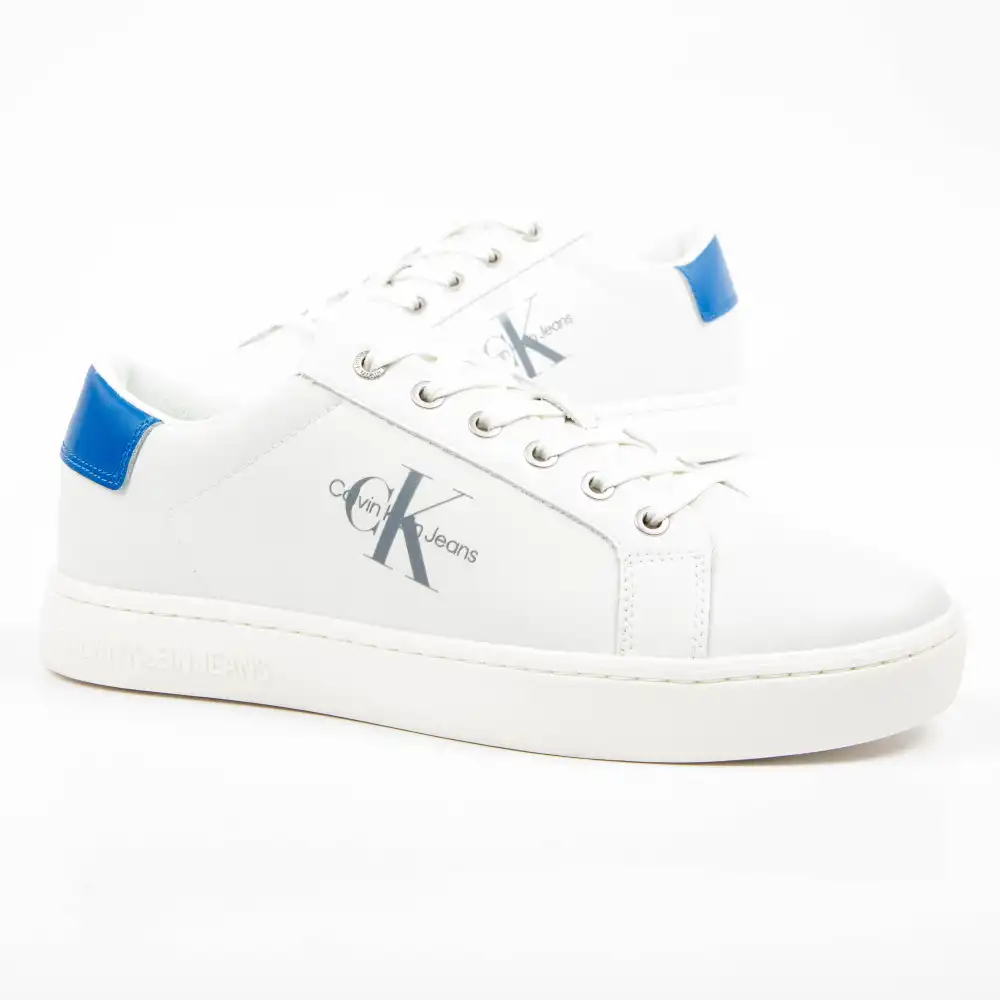 Basket de ville basse homme Calvin Klein Retro Blanc - ZESHOES