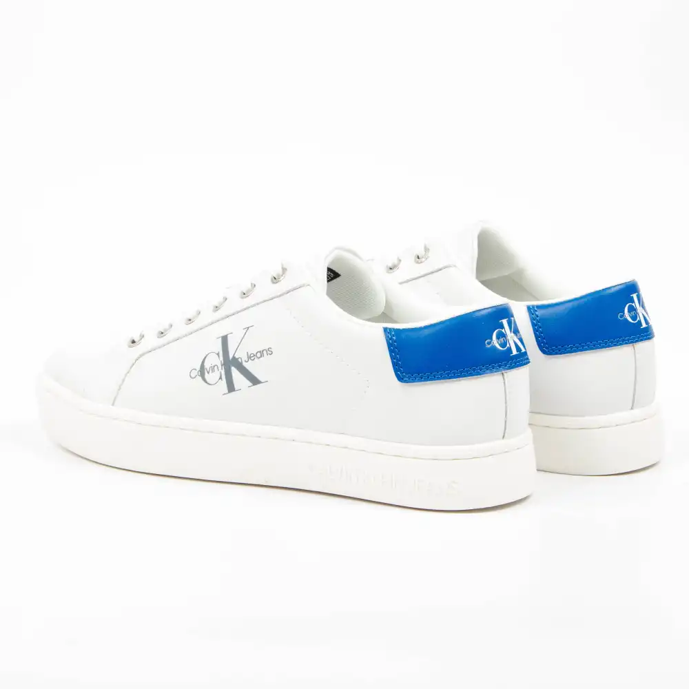 Basket de ville basse homme Calvin Klein Retro Blanc - ZESHOES