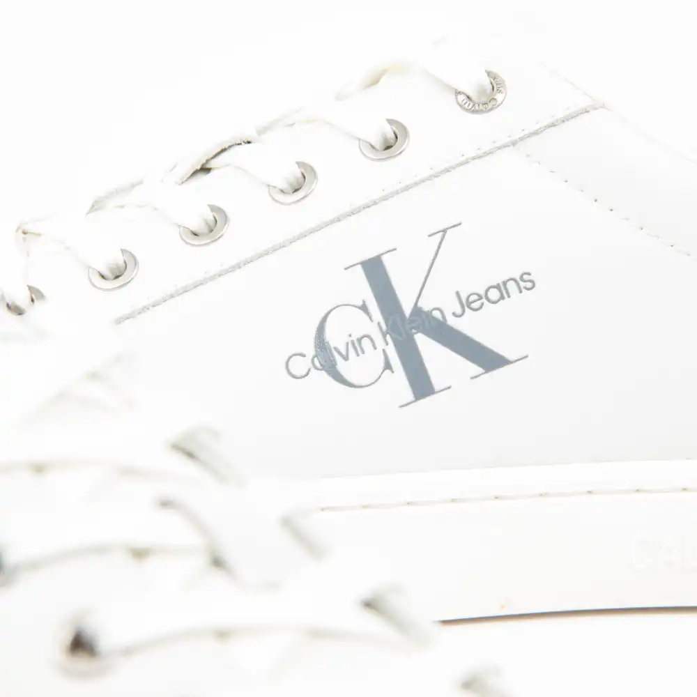 Basket de ville basse homme Calvin Klein Retro Blanc - ZESHOES