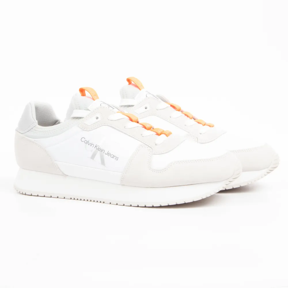 Calvin Klein Basket Retro Runner Homme Blanc