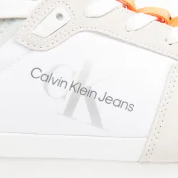 Basket de ville basse homme Calvin Klein Retro Runner Blanc - ZESHOES