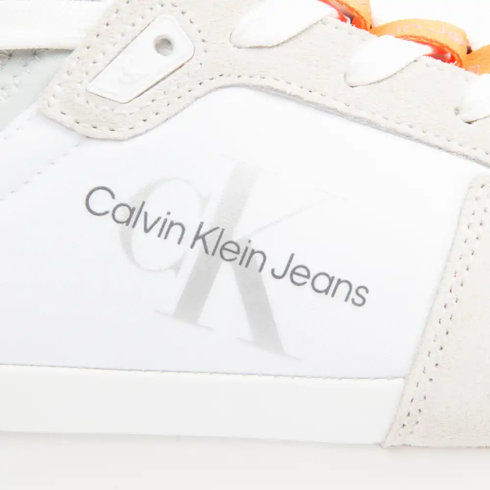 Basket de ville basse homme Calvin Klein Retro Runner Blanc - ZESHOES