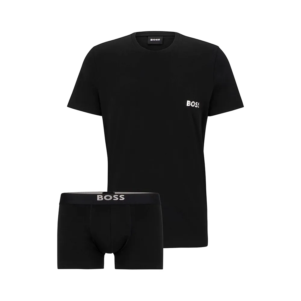Boss Boxer pack tshirt Homme Noir