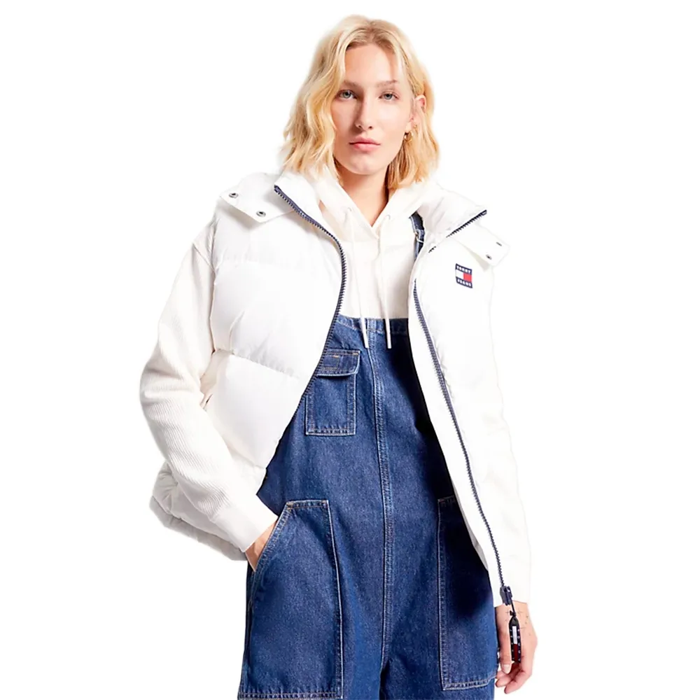 Tommy Jeans Doudoune sans manche Alaska Femme Blanc