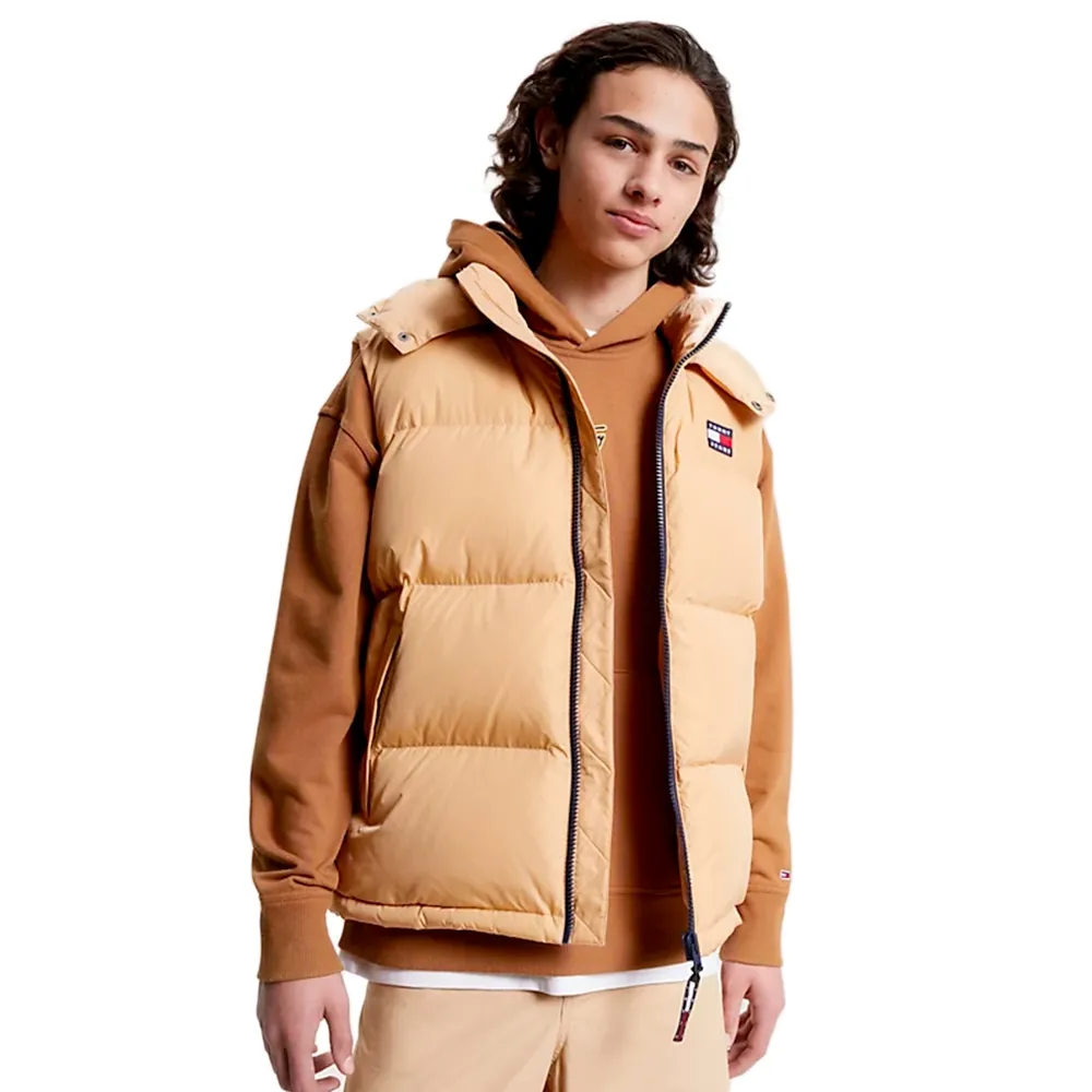 Tommy Jeans Doudoune sans manche Alaska Homme Marron