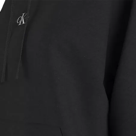 Sweat capuche femme Calvin Klein Noir jersey 