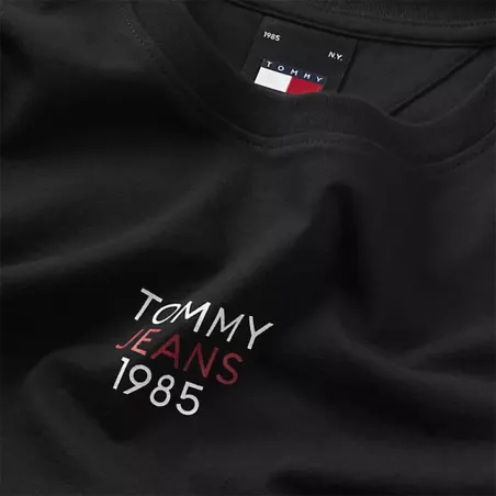 Tee shirt manche courte femme Tommy Jeans Noir Slim Essential
