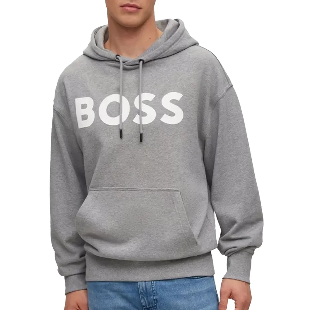 Boss Sweat french terry Homme Gris