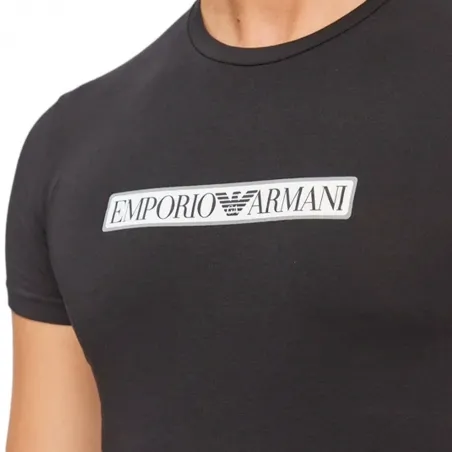 T shirt manche courte homme Emporio Armani Noir Eagle