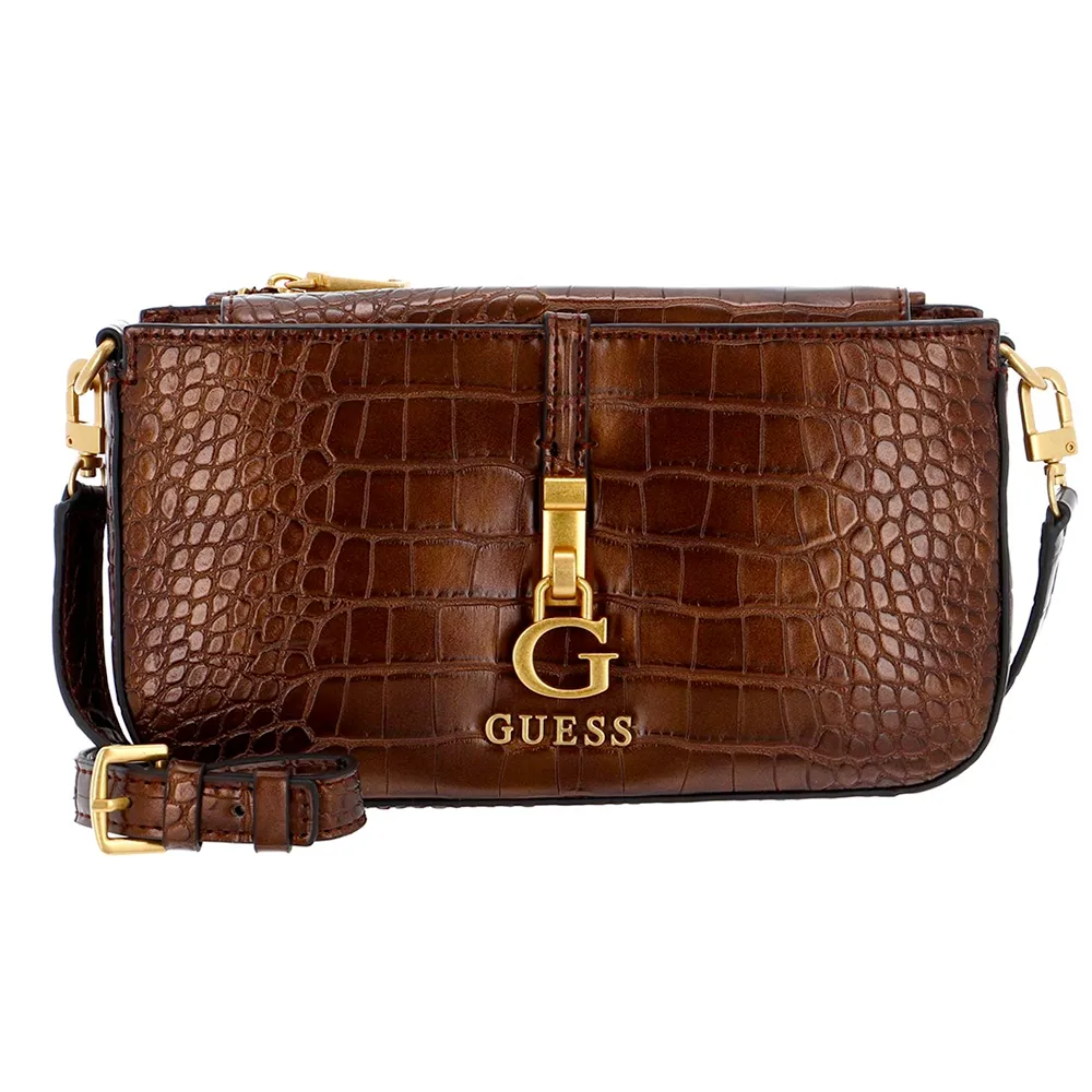 Guess Sac bandoulière G James Femme Marron