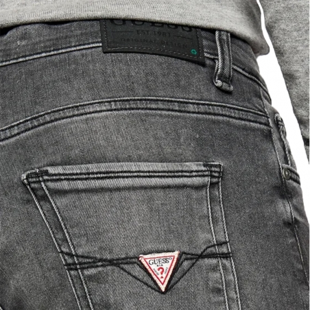 Jeans homme Guess Gris Original logo triangle