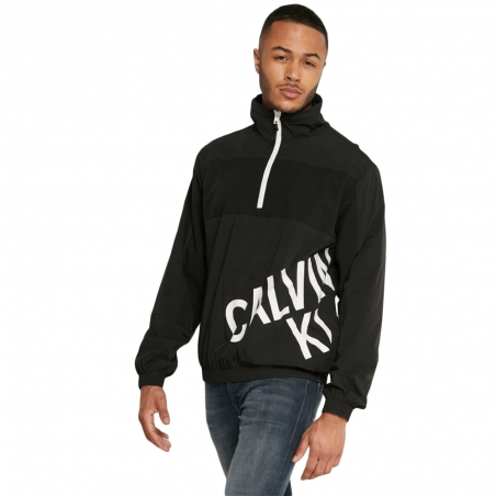 Veste de survêtement homme Calvin Klein Noir Classic logo