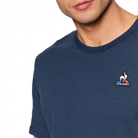 T shirt manche courte homme Le Coq Sportif Bleu Logo original