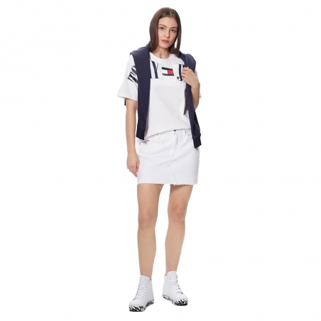 Jupe femme Tommy Jeans Blanc izzzie