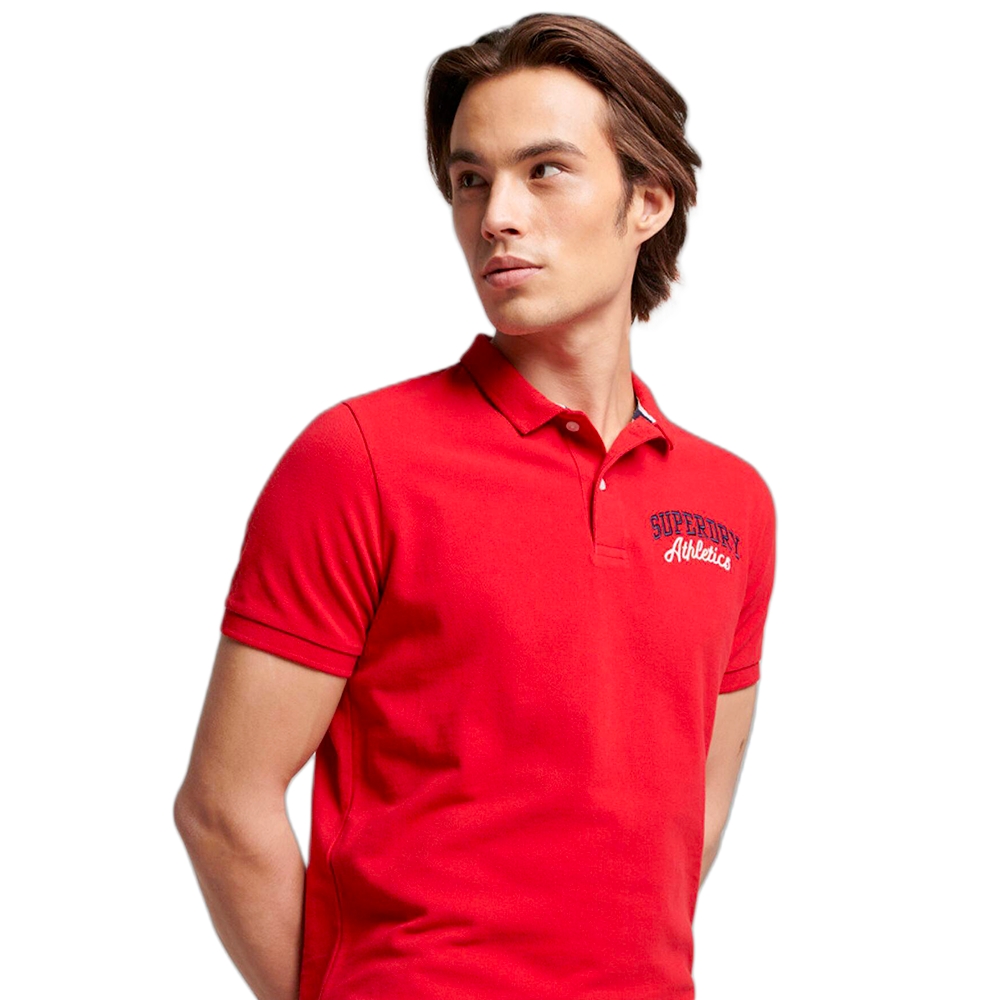 Superdry Polo Superstate Homme Rouge