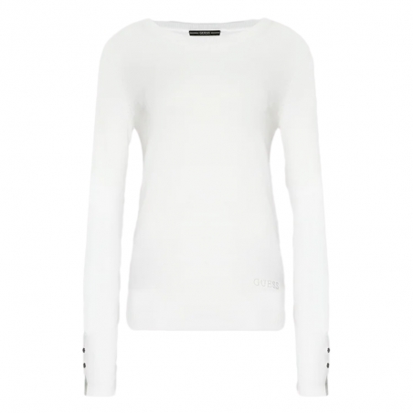 Pull femme Guess Blanc Elinor 