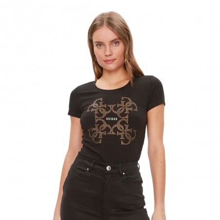 Tee shirt guess noir 2025 femme