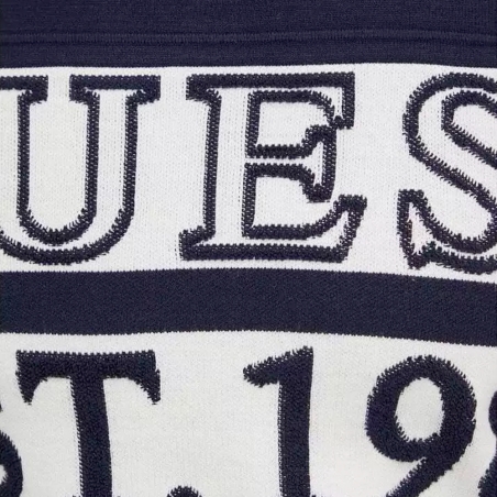 Pull homme Guess Bleu logo est 1981
