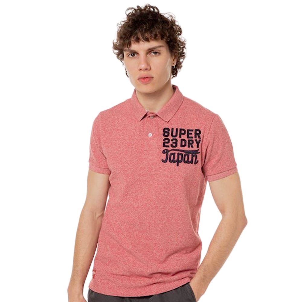 Superdry Polo Superstate vintage Homme Rose