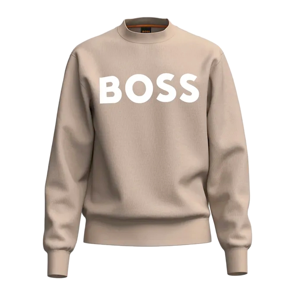 Boss Sweat crewneck Homme Beige