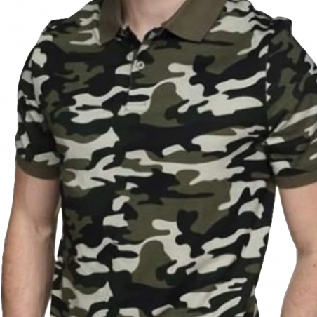 Polo manche courte Guess Camouflage Dylan ss polo 