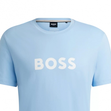 T shirt manche courte homme Boss Bleu Authentic
