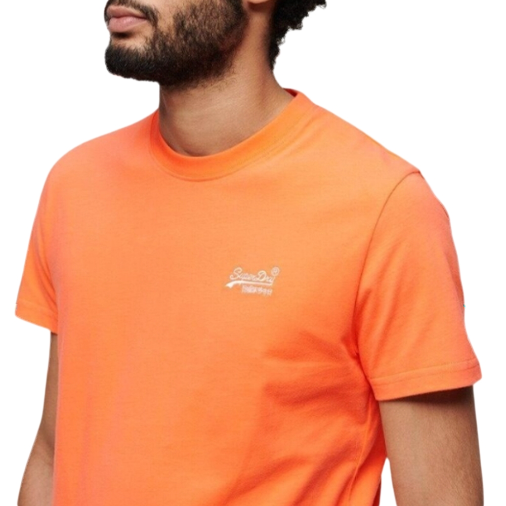 Superdry T shirt Essential Logo Homme Orange