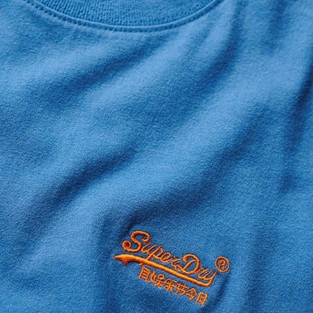 T shirt manche courte homme Superdry Bleu Essential Logo