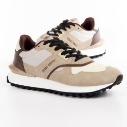 Basket de ville basse homme Teddy Smith Tennis Beige - ZESHOES