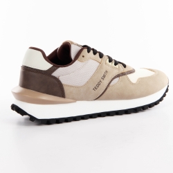 Basket de ville basse homme Teddy Smith Tennis Beige - ZESHOES