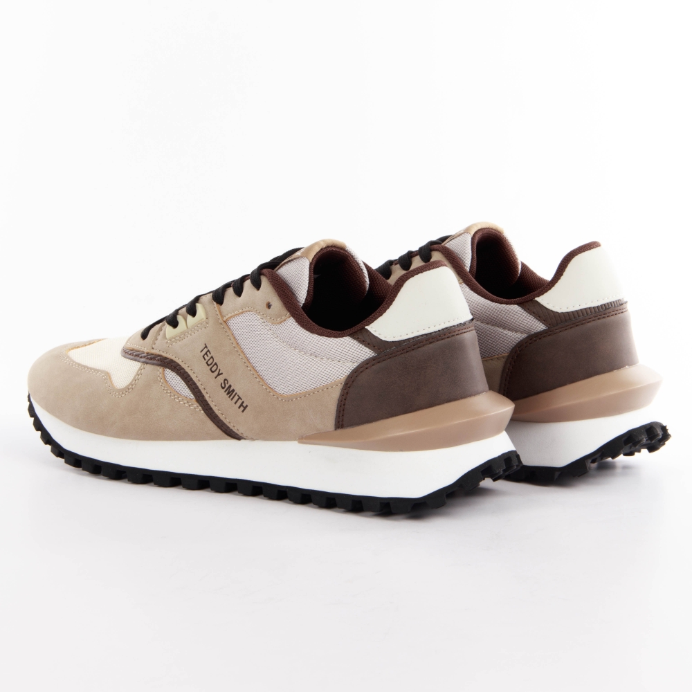 Basket de ville basse homme Teddy Smith Tennis Beige - ZESHOES