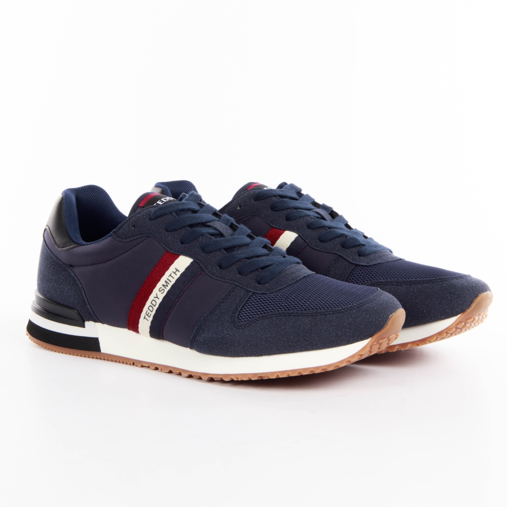 Basket de ville basse homme Teddy Smith tennis Bleu - ZESHOES