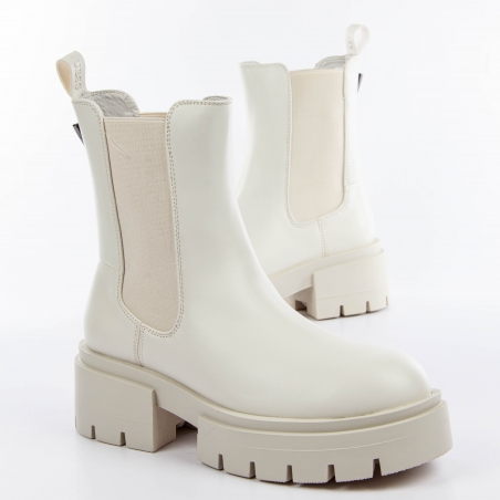 Boots femme Guess Blanc charlotte 