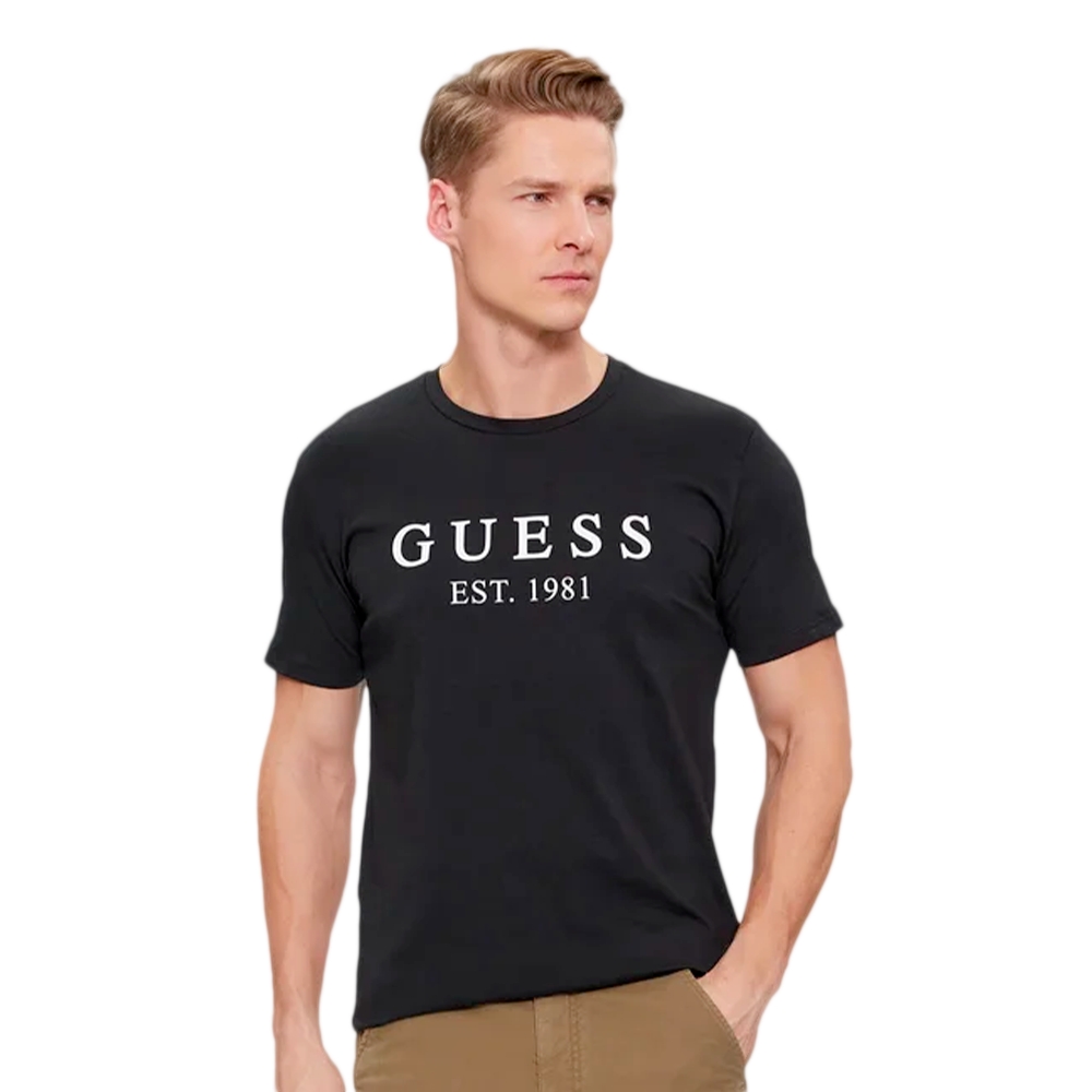 Guess T shirt Est 1981 Homme Noir