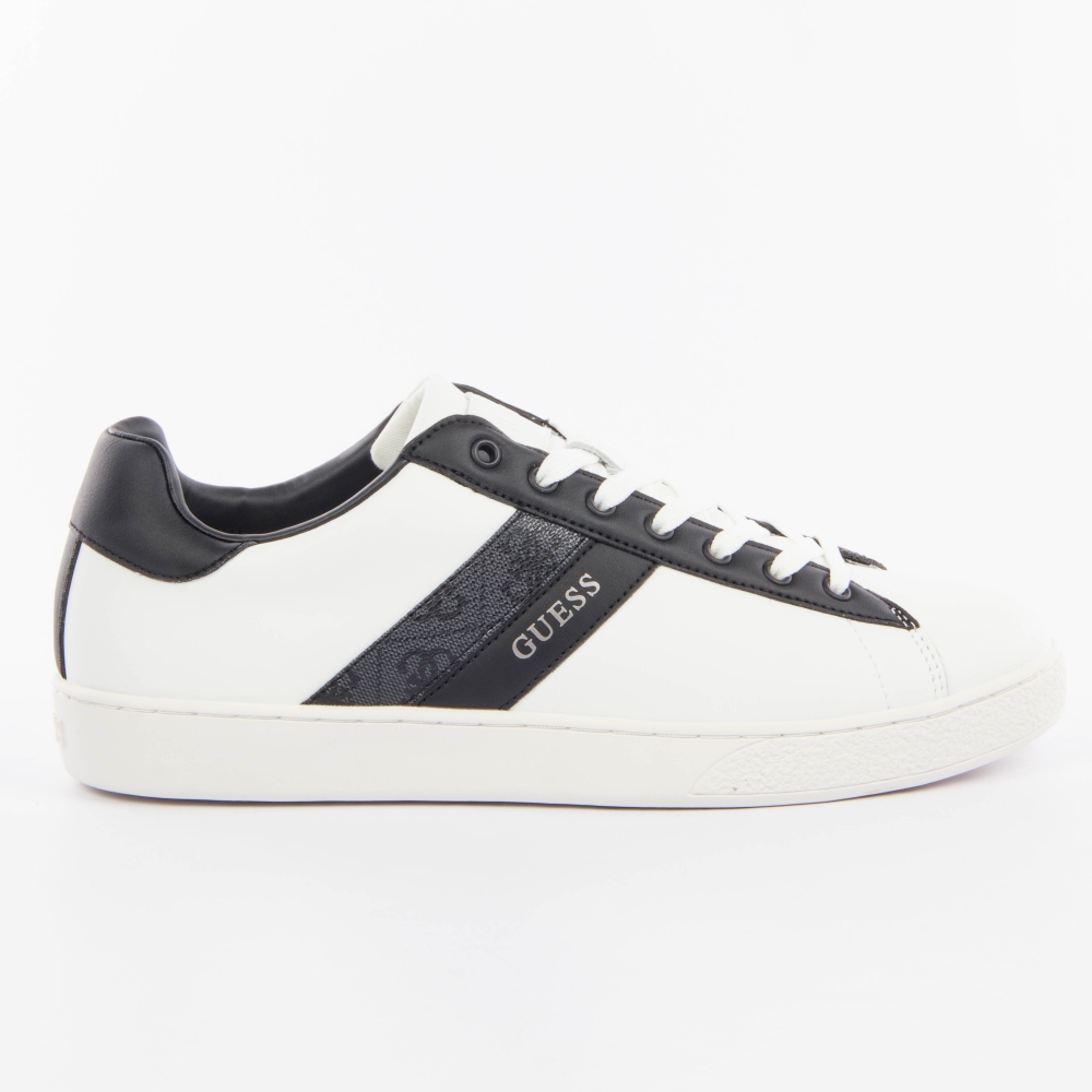 Basket de ville basse homme Guess micro Blanc - ZESHOES Basket de ville basse homme Guess micro Blanc - ZESHOES