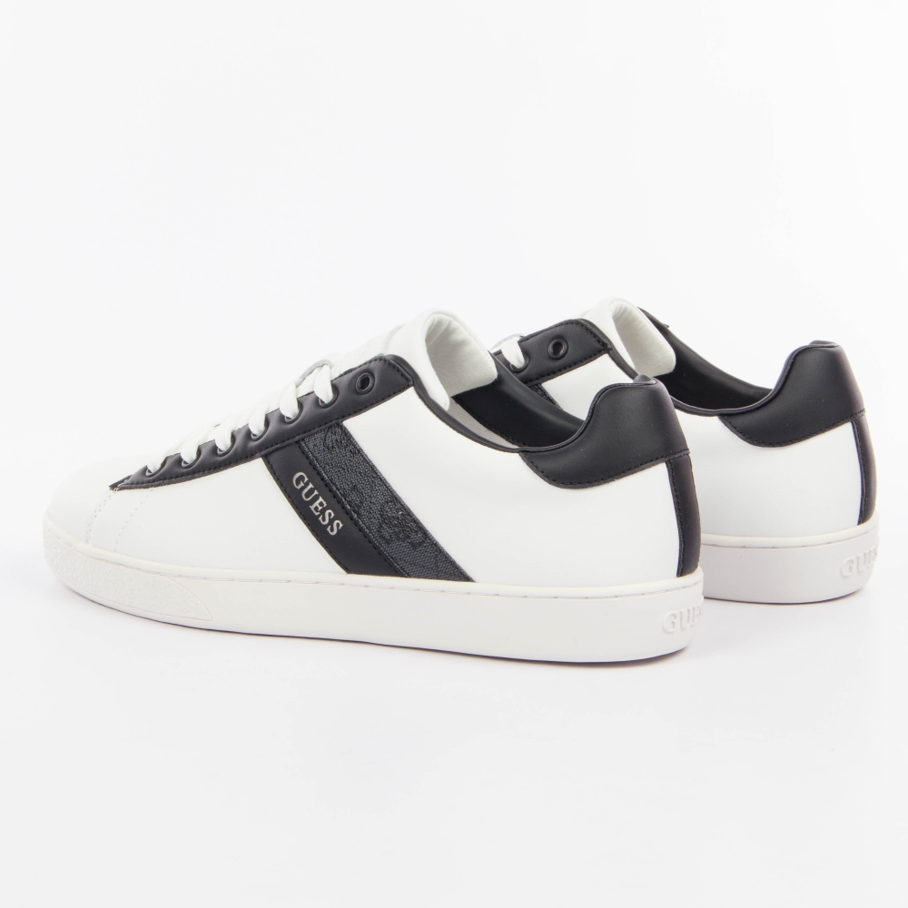 Basket de ville basse homme Guess micro Blanc - ZESHOES Basket de ville basse homme Guess micro Blanc - ZESHOES