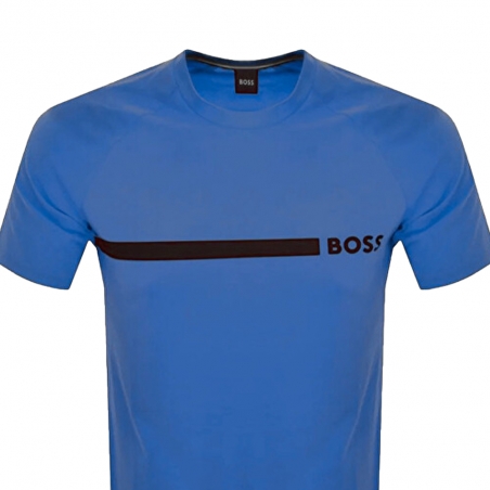 T shirt manche courte homme Boss Bleu Line