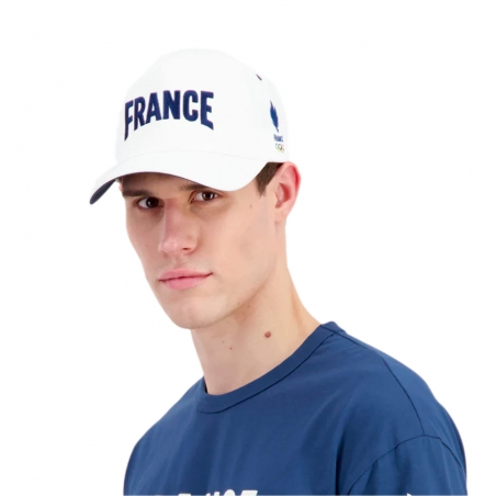 Casquette homme Le Coq Sportif Blanc France olympique