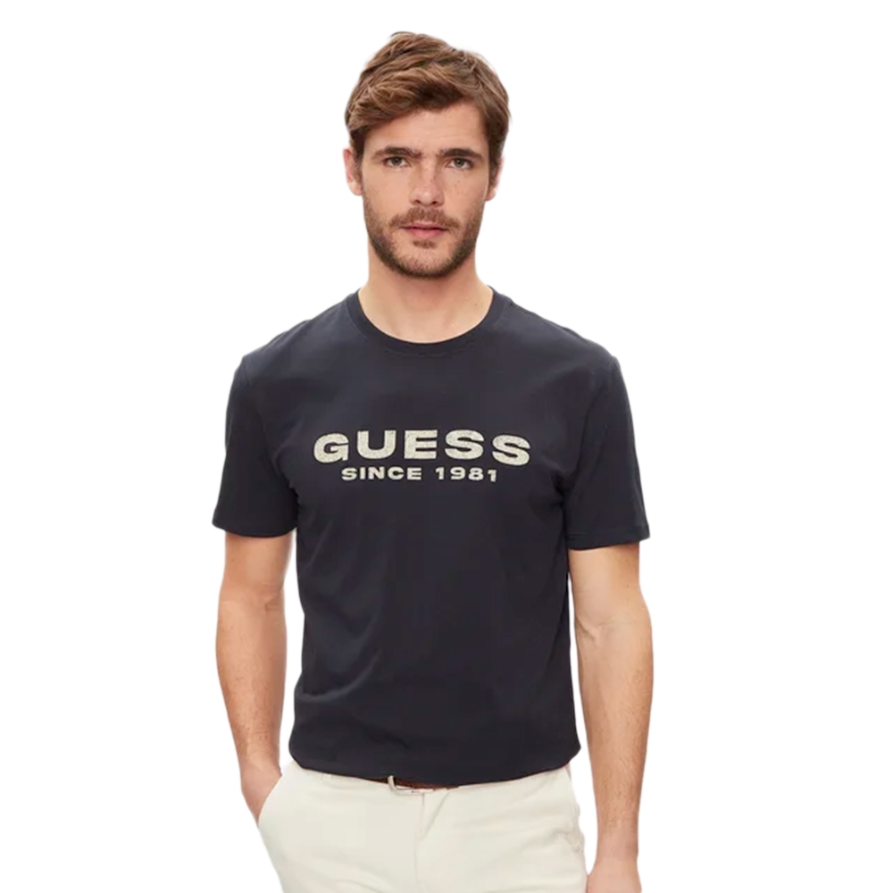 Guess T shirt Since 1981 Homme Bleu