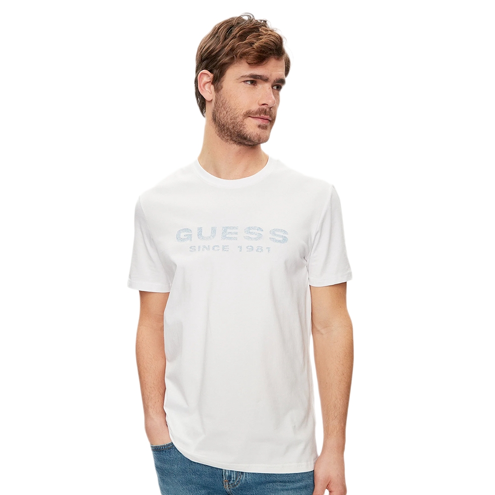 Guess T shirt Since 1981 Homme Blanc