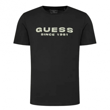 T shirt manche courte homme Guess Noir Since 1981