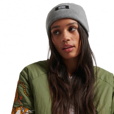 Casquette femme Superdry Gris Classic Knitted