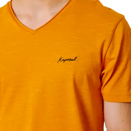T shirt manche courte homme Kaporal Orange Neter 