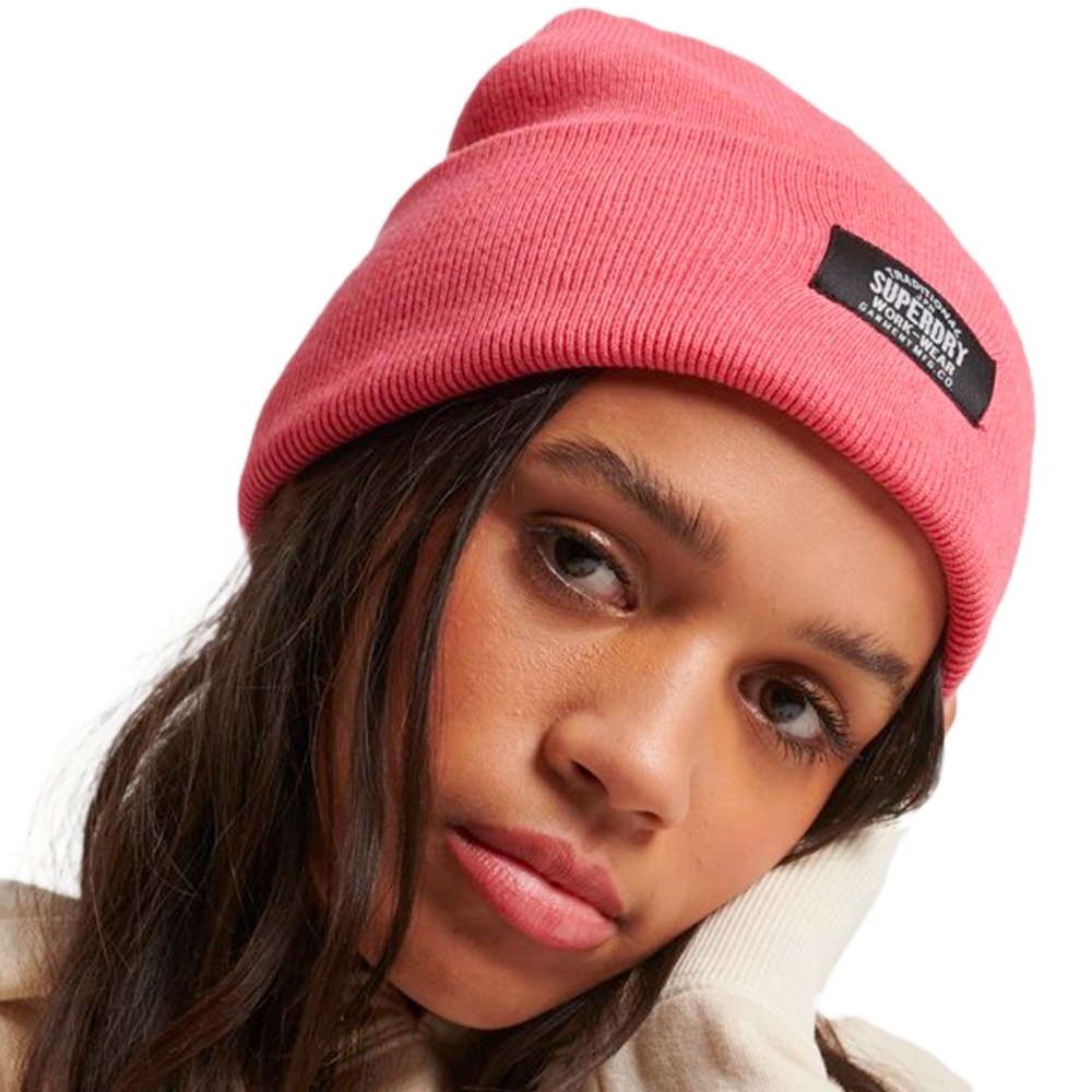 Superdry Bonnet Classic Femme Rose